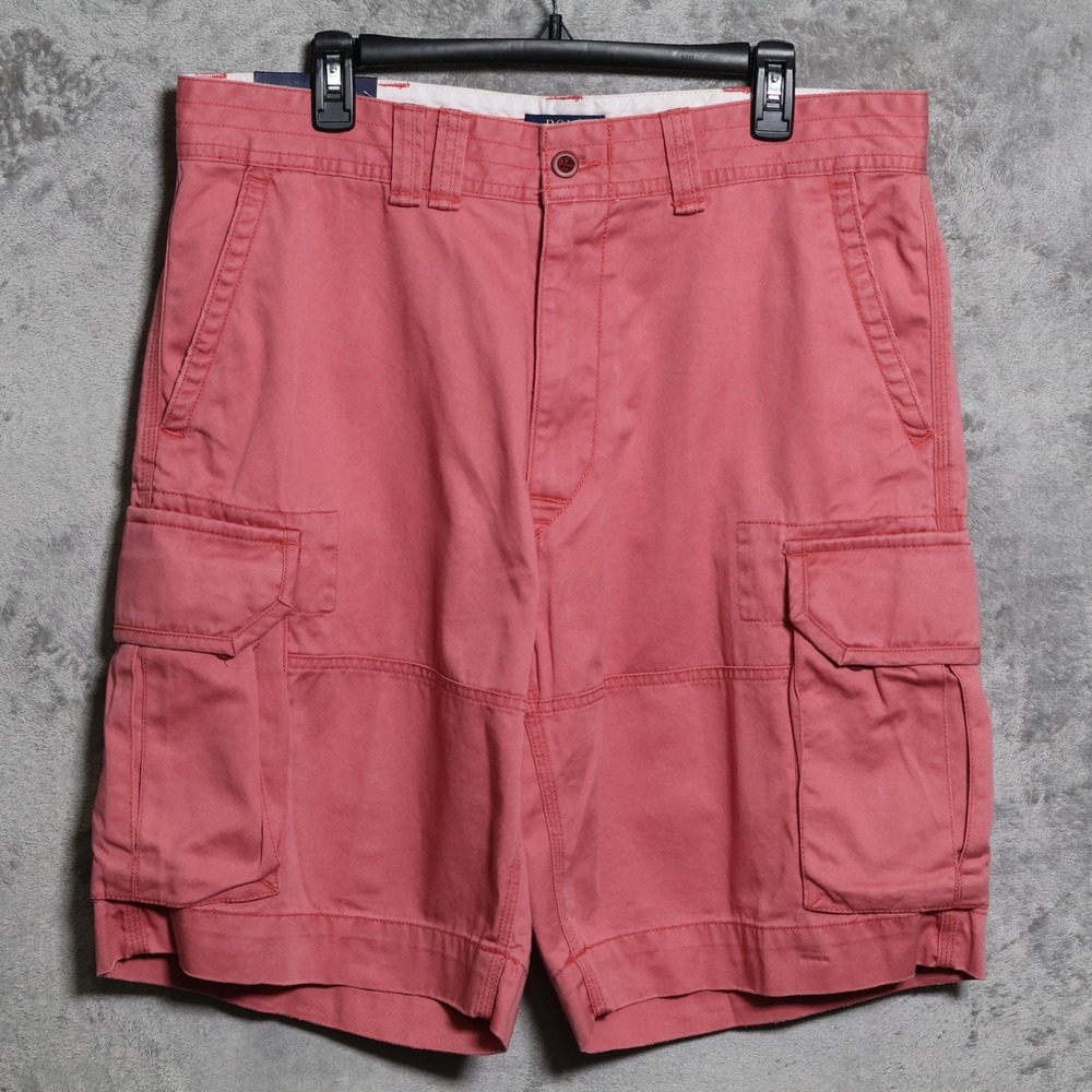 Polo Ralph Lauren Cargo Shorts Mens 36 Pink Classic Polo Chino Cotton 10 inseam